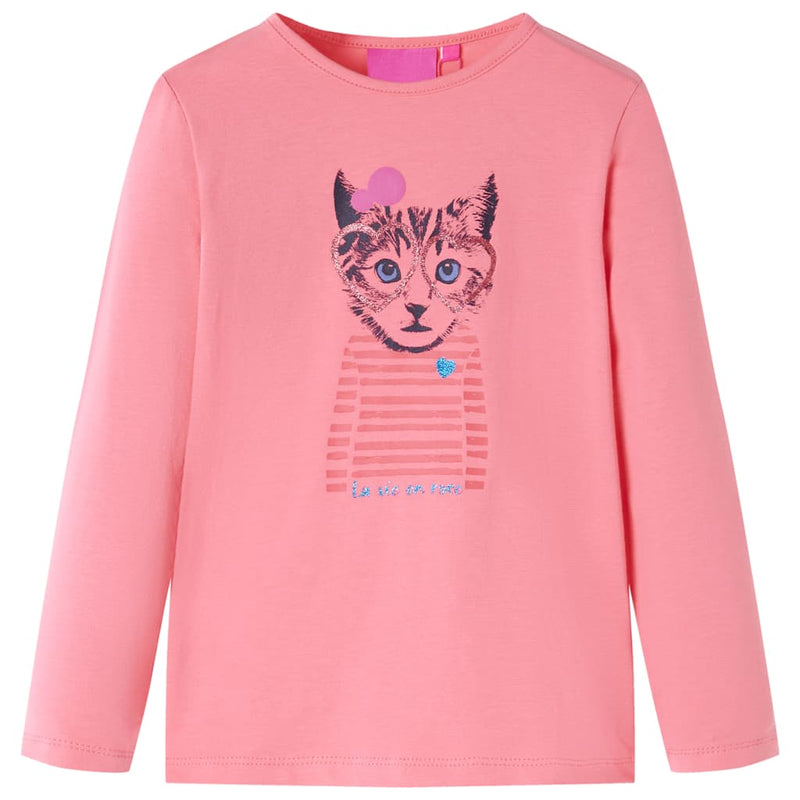 Load image into Gallery viewer, VidaXL Kindershirt met lange mouwen 104 roze
