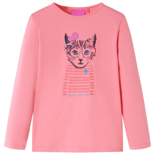 Vidaxl kindershirt met lange mouwen 116 roze