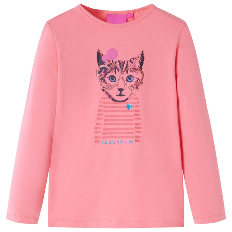 Load image into Gallery viewer, VidaXL Kindershirt met lange mouwen 140 roze
