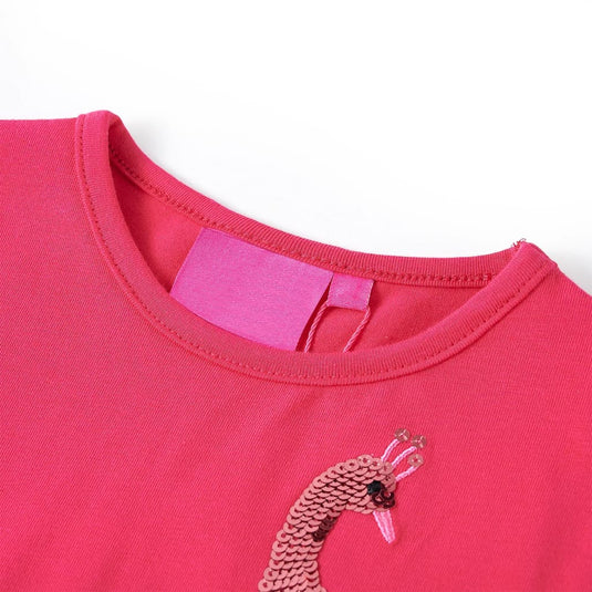 Vidaxl kindershirt met lange mouwen 104 felroze