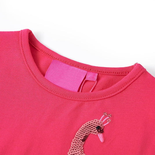 Vidaxl kindershirt met lange mouwen 128 felroze