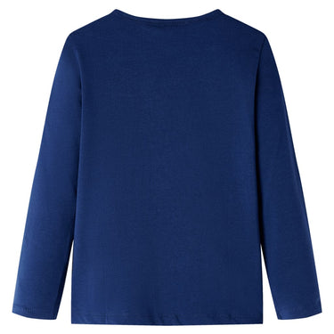 Vidaxl kindershirt met lange mouwen 104 marineblauw