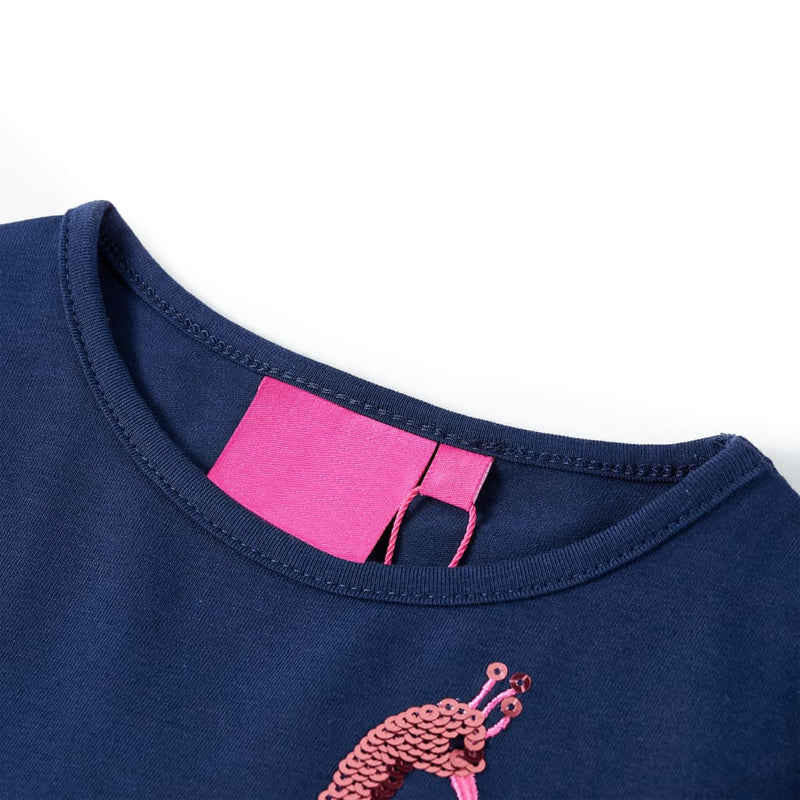 Load image into Gallery viewer, Vidaxl kindershirt met lange mouwen 104 marineblauw
