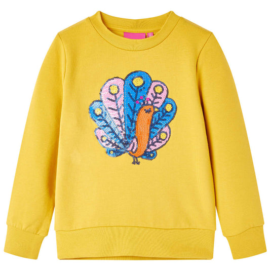 Vidaxl kindertrui 140 donker okerkleurig