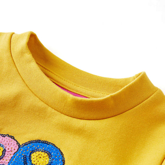 Vidaxl kindertrui 140 donker okerkleurig