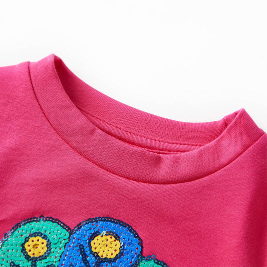 Vidaxl kindertrui 128 felroze