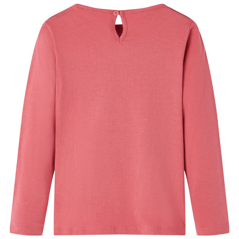 Load image into Gallery viewer, VidaXL Kindershirt met lange mouwen 140 oudroze
