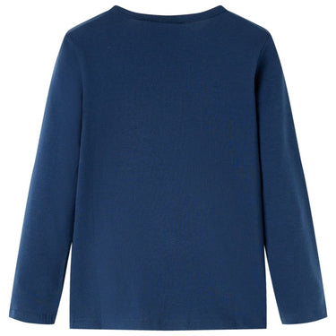 Vidaxl kindershirt met lange mouwen 116 marineblauw