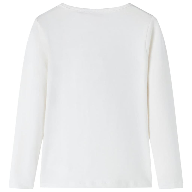 Load image into Gallery viewer, VidaXL Kindershirt met lange mouwen 128 ecrukleurig
