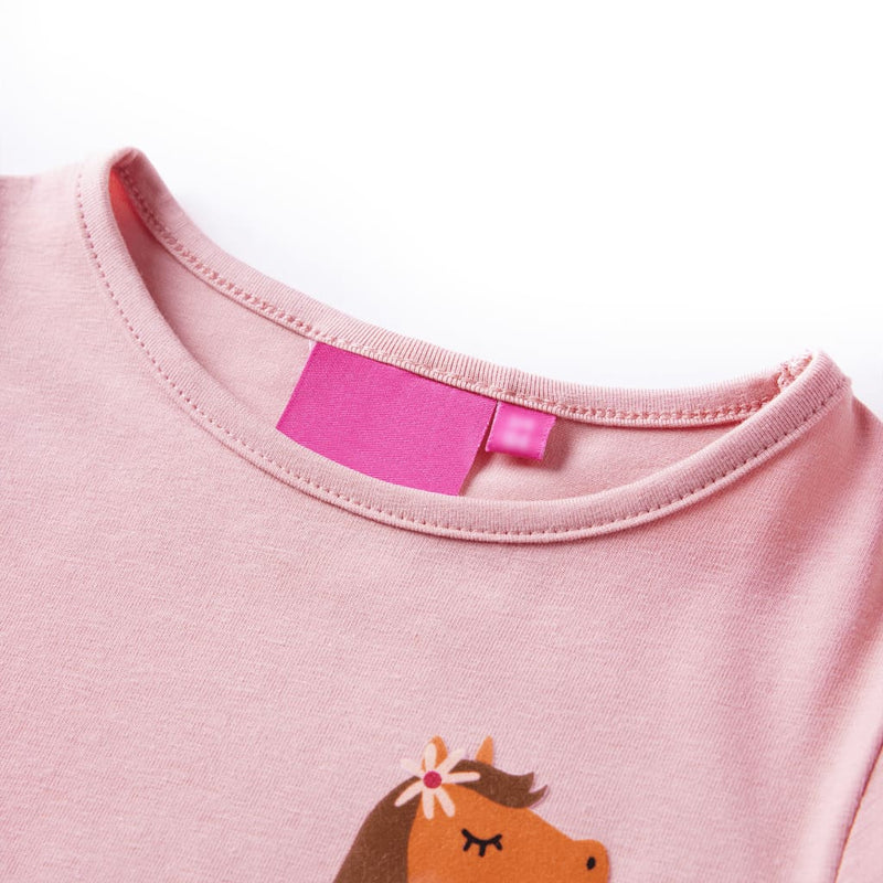 ギャラリービューアに画像をロードする, Vidaxl kindershirt met lange mouwen 92 lichtroze
