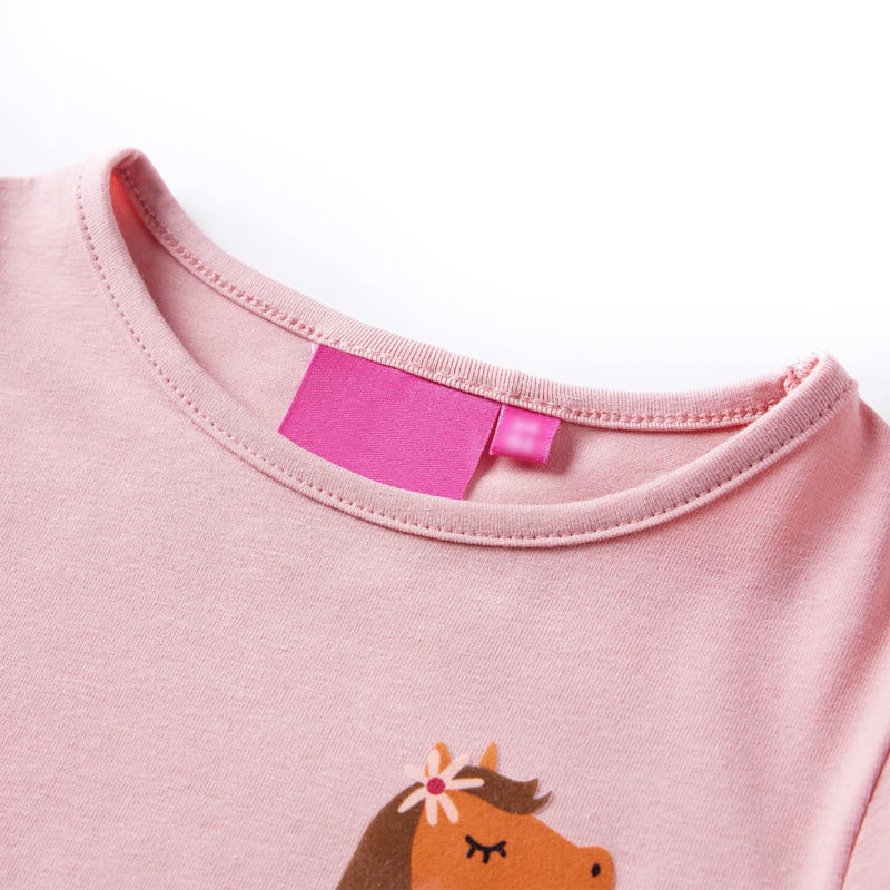 Load image into Gallery viewer, Vidaxl kindershirt met lange mouwen 128 lichtroze
