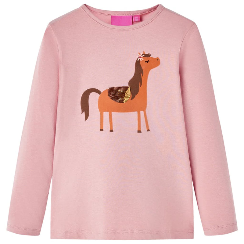 Chargez l'image dans la visionneuse de la galerie, Vidaxl kindershirt met lange mouwen 140 lichtroze
