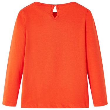 Vidaxl kindershirt met lange mouwen 116 donkeroranje