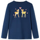 Vidaxl kindershirt met lange mouwen 116 marineblauw