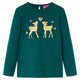 Vidaxl kindershirt met lange mouwen 92 donkergroen
