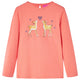 Vidaxl kindershirt met lange mouwen 116 koraalkleurig
