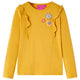Vidaxl kindershirt met lange mouwen 140 donker donkerokerkleurig
