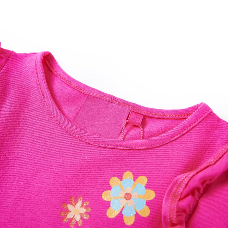 Load image into Gallery viewer, VidaXL Kindershirt met lange mouwen 92 donkerroze
