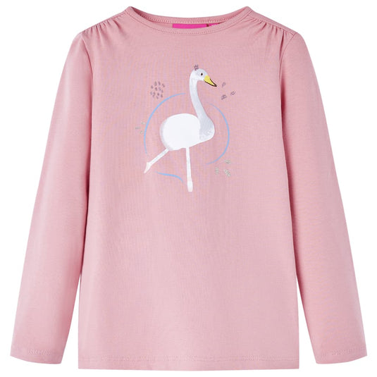Vidaxl kindershirt met lange mouwen 116 lichtroze