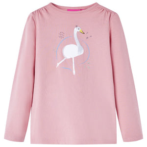 Vidaxl kindershirt met lange mouwen 128 lichtroze