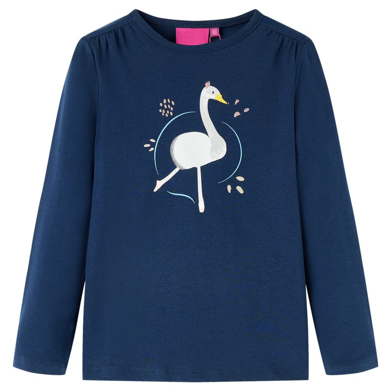 ギャラリービューアに画像をロードする, Vidaxl kindershirt met lange mouwen 128 marineblauw
