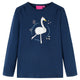 Vidaxl kindershirt met lange mouwen 128 marineblauw