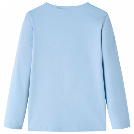 Vidaxl kindershirt met lange mouwen 92 lichtblauw