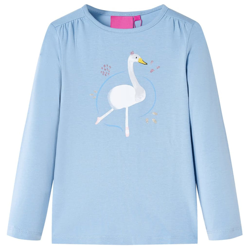 Load image into Gallery viewer, Vidaxl kindershirt met lange mouwen 104 lichtblauw
