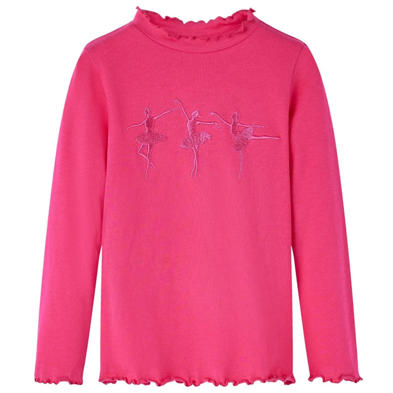 Load image into Gallery viewer, Vidaxl kindershirt met lange mouwen 116 felroze
