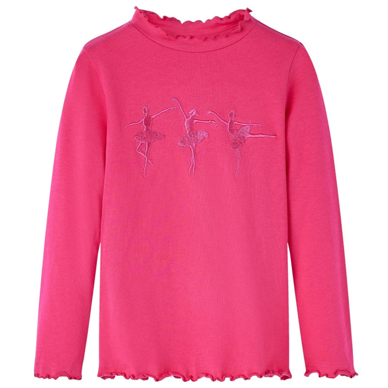 ギャラリービューアに画像をロードする, Vidaxl kindershirt met lange mouwen 140 felroze
