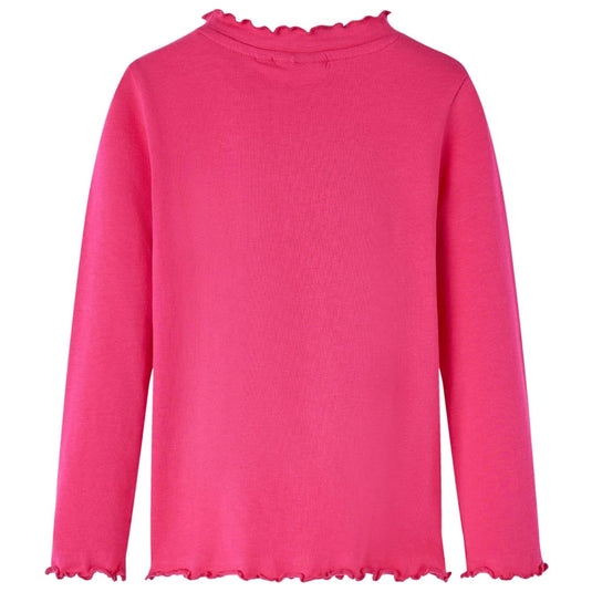 Vidaxl kindershirt met lange mouwen 140 felroze