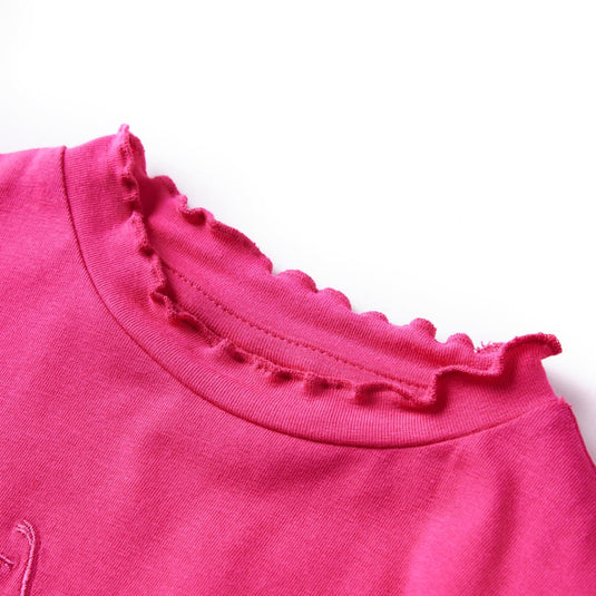 Vidaxl kindershirt met lange mouwen 140 felroze