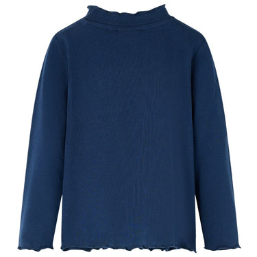Vidaxl kindershirt lange mouwen 116 marineblauw