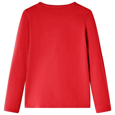 Vidaxl kindershirt met lange mouwen 116 rood