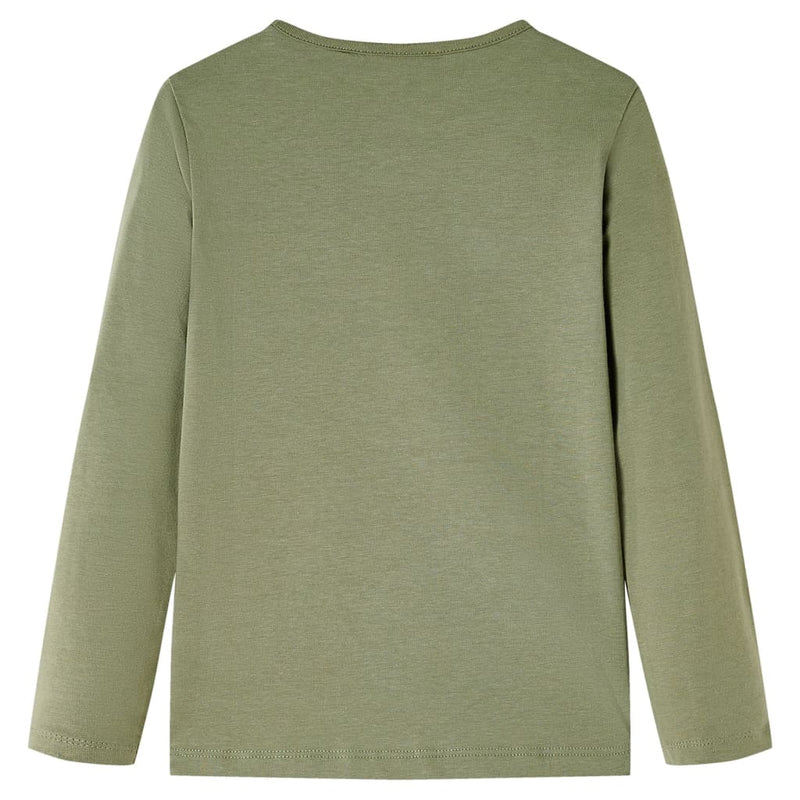 Load image into Gallery viewer, Vidaxl kindershirt met lange mouwen 116 kakikleurig
