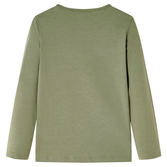 Vidaxl kindershirt met lange mouwen 116 kakikleurig