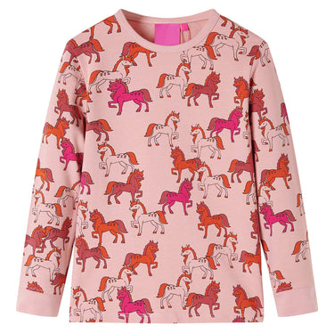 Vidaxl kinderpyjama met lange mouwen 104 lichtroze
