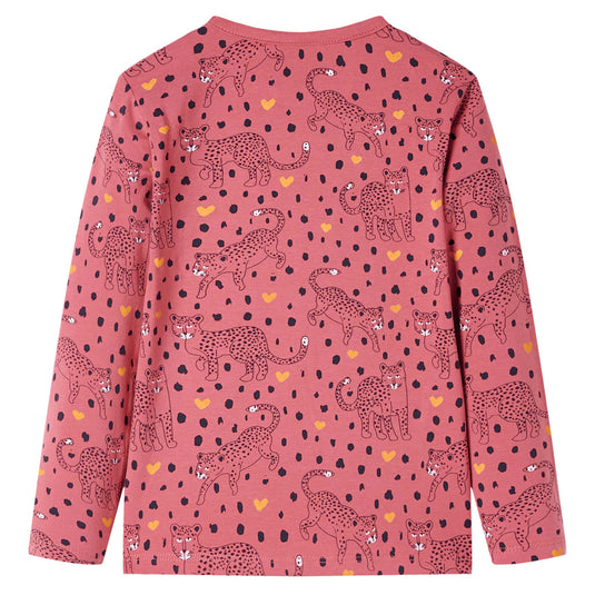 Vidaxl kinderpyjama met lange mouwen 116 oudroze