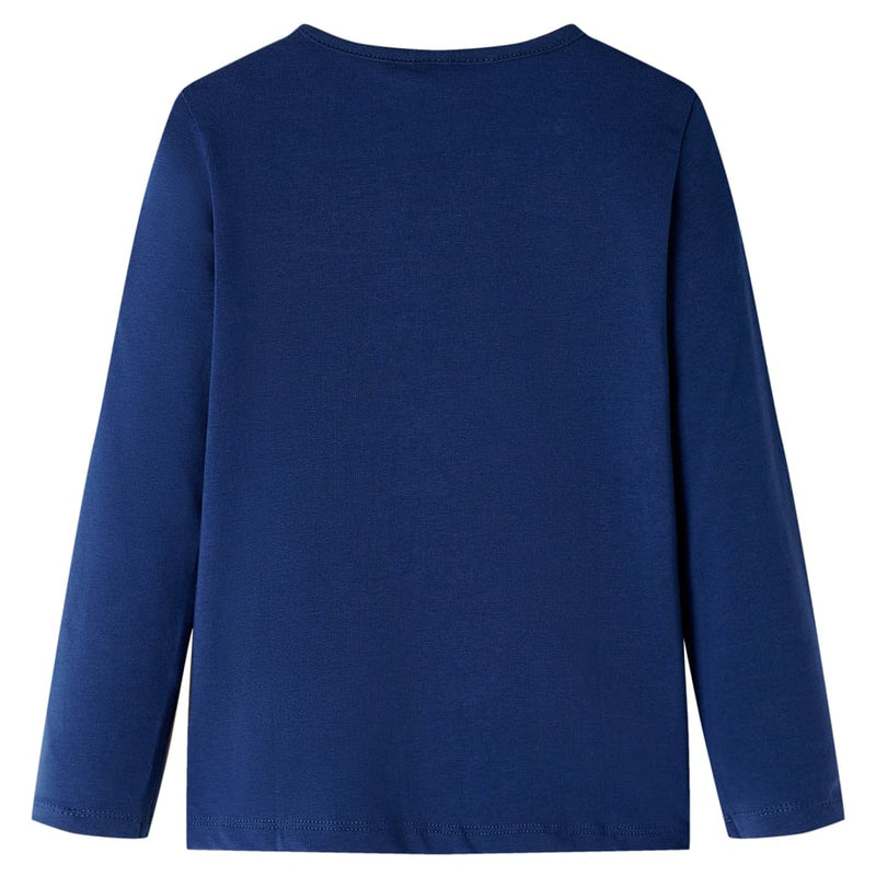 Chargez l'image dans la visionneuse de la galerie, Vidaxl kindershirt met lange mouwen 140 marineblauw
