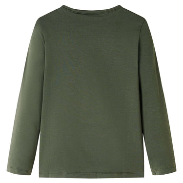 Vidaxl kindershirt met lange mouwen 104 kakikleurig