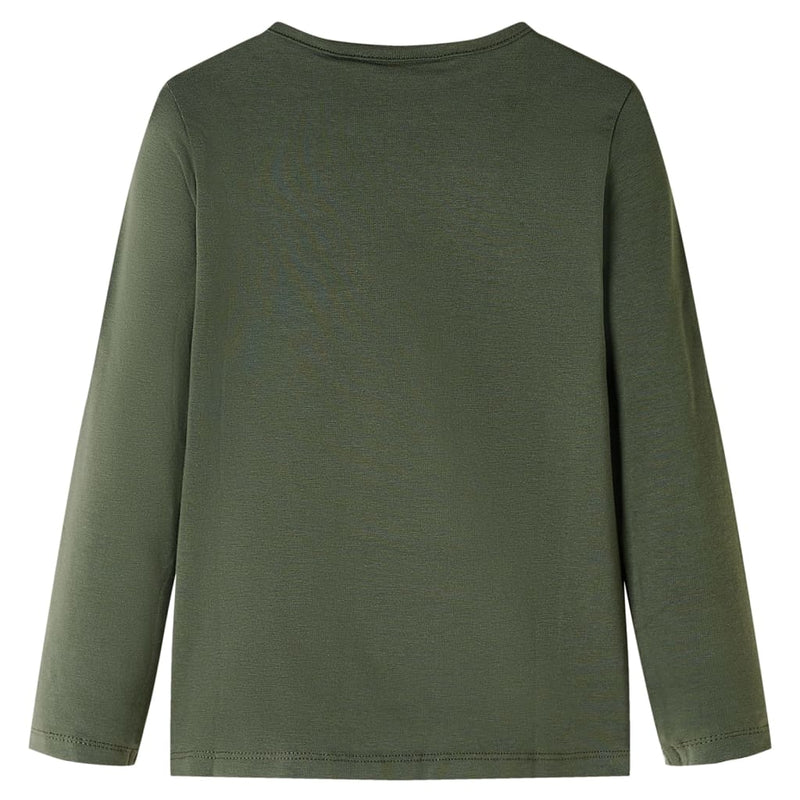 Load image into Gallery viewer, Vidaxl kindershirt met lange mouwen 140 kakikleurig
