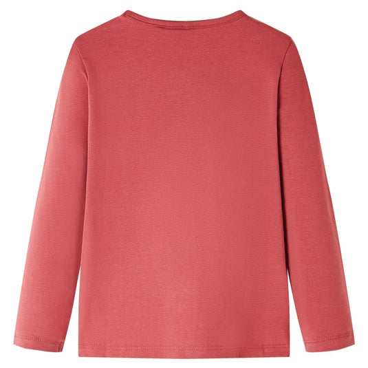 Vidaxl kindershirt met lange mouwen 104 rozebruin