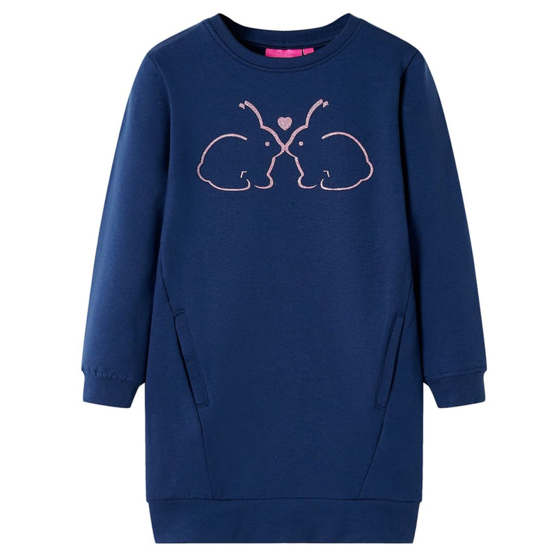 Load image into Gallery viewer, Vidaxl kinderjurk 104 marineblauw
