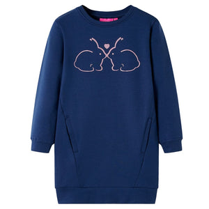 Vidaxl kinderjurk 116 marineblauw