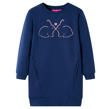 Vidaxl kinderjurk 116 marineblauw