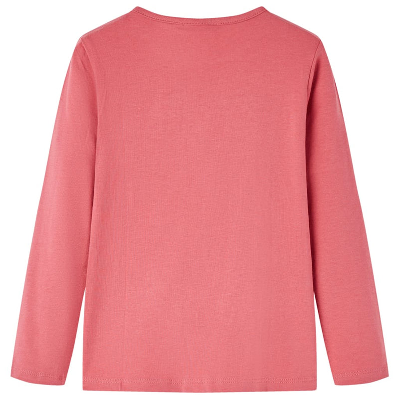 Load image into Gallery viewer, VidaXL Kindershirt met lange mouwen 128 oudroze
