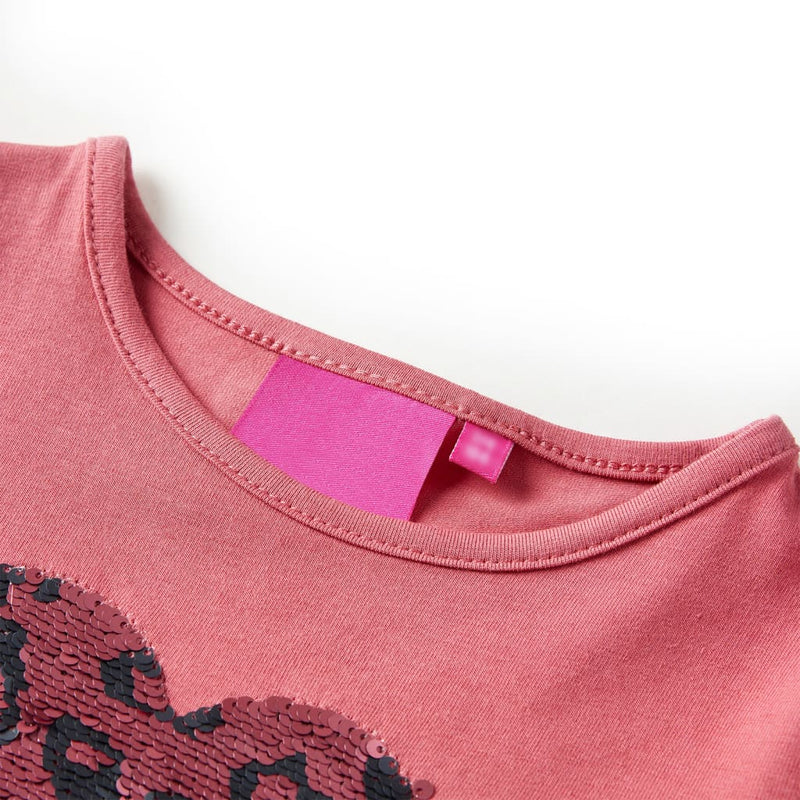 Load image into Gallery viewer, VidaXL Kindershirt met lange mouwen 128 oudroze

