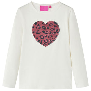 Vidaxl kindershirt met lange mouwen 116 ecru