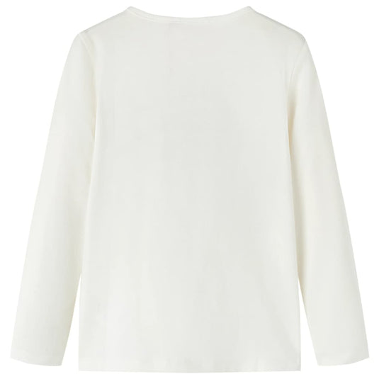 VidaXL Kindershirt met lange mouwen 140 ecru