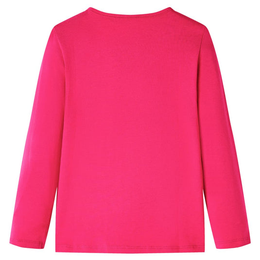 Vidaxl kindershirt met lange mouwen 104 felroze